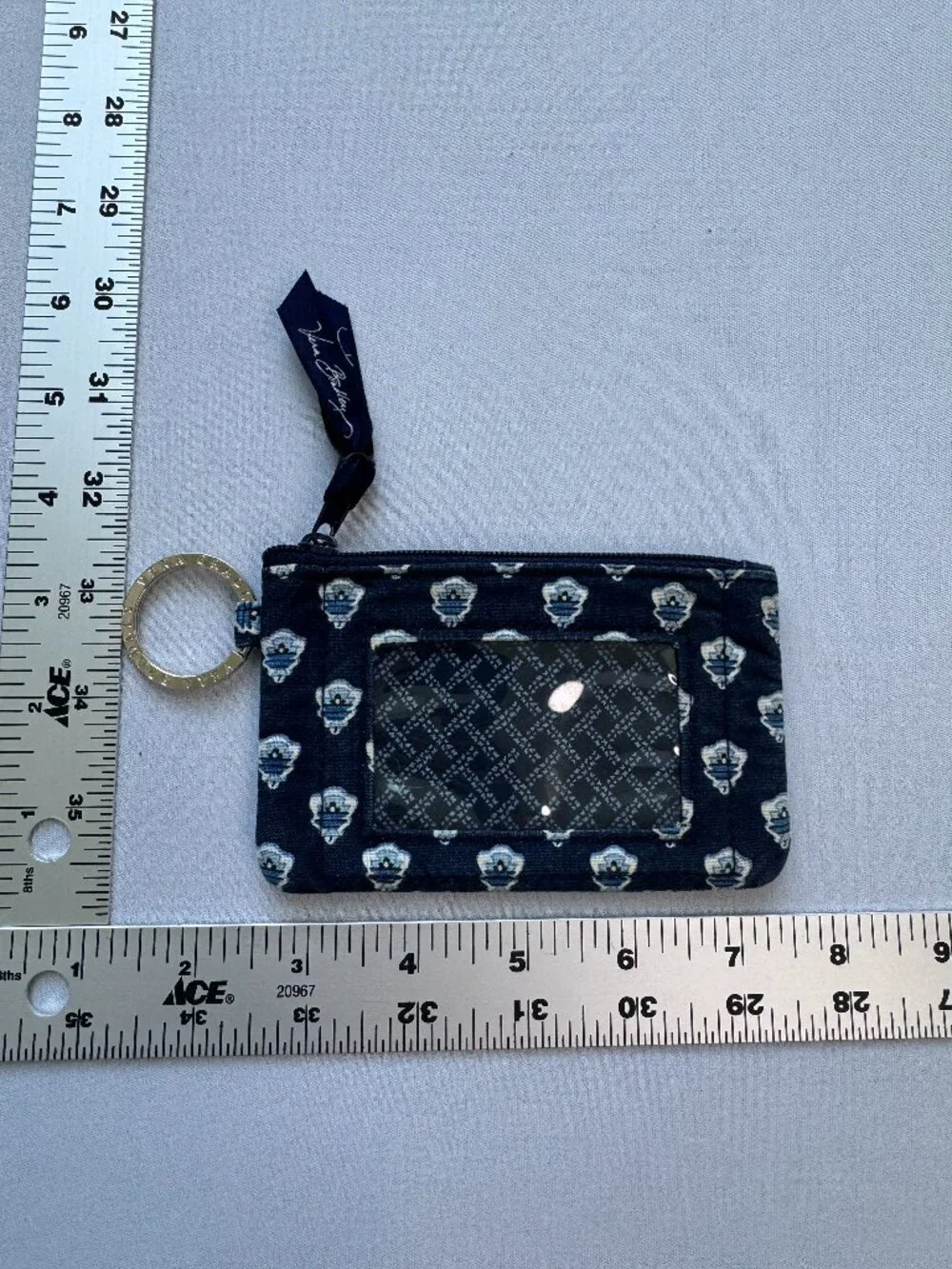 Vera Bradley Zip ID Case Lot of 4 Houndstooth Canterberry Nantucket Navy Mimosa - Picture 4 of 9